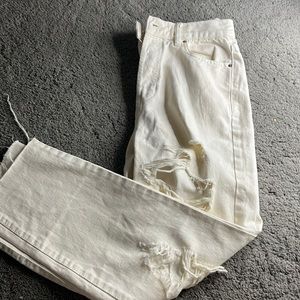 cream color/white jeans from pacsun!